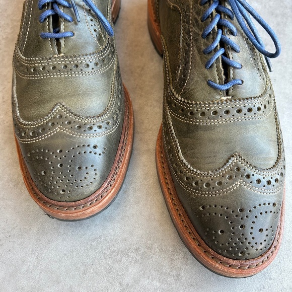 Allen Edmonds Ridgeway short-wing blucher, green cow leather, 8D - Picture 2 of 7